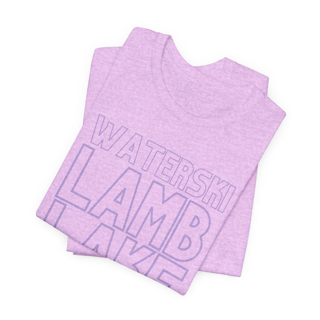 Lamb Lake Columbus Indiana Waterski Tee — Vintage Beach Town T‑Shirt