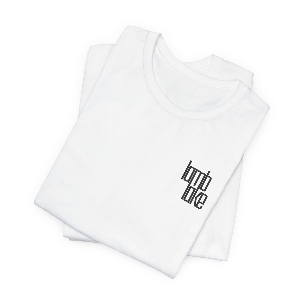 'lamb lake' Graphic Tee —  Minimal Logo T‑Shirt