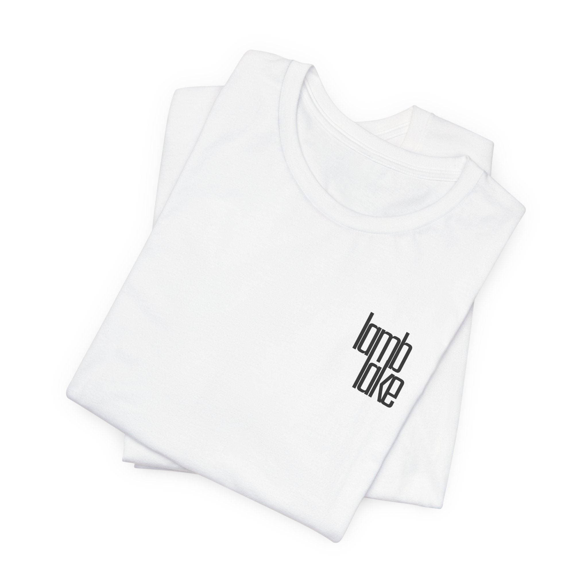'lamb lake' Graphic Tee —  Minimal Logo T‑Shirt