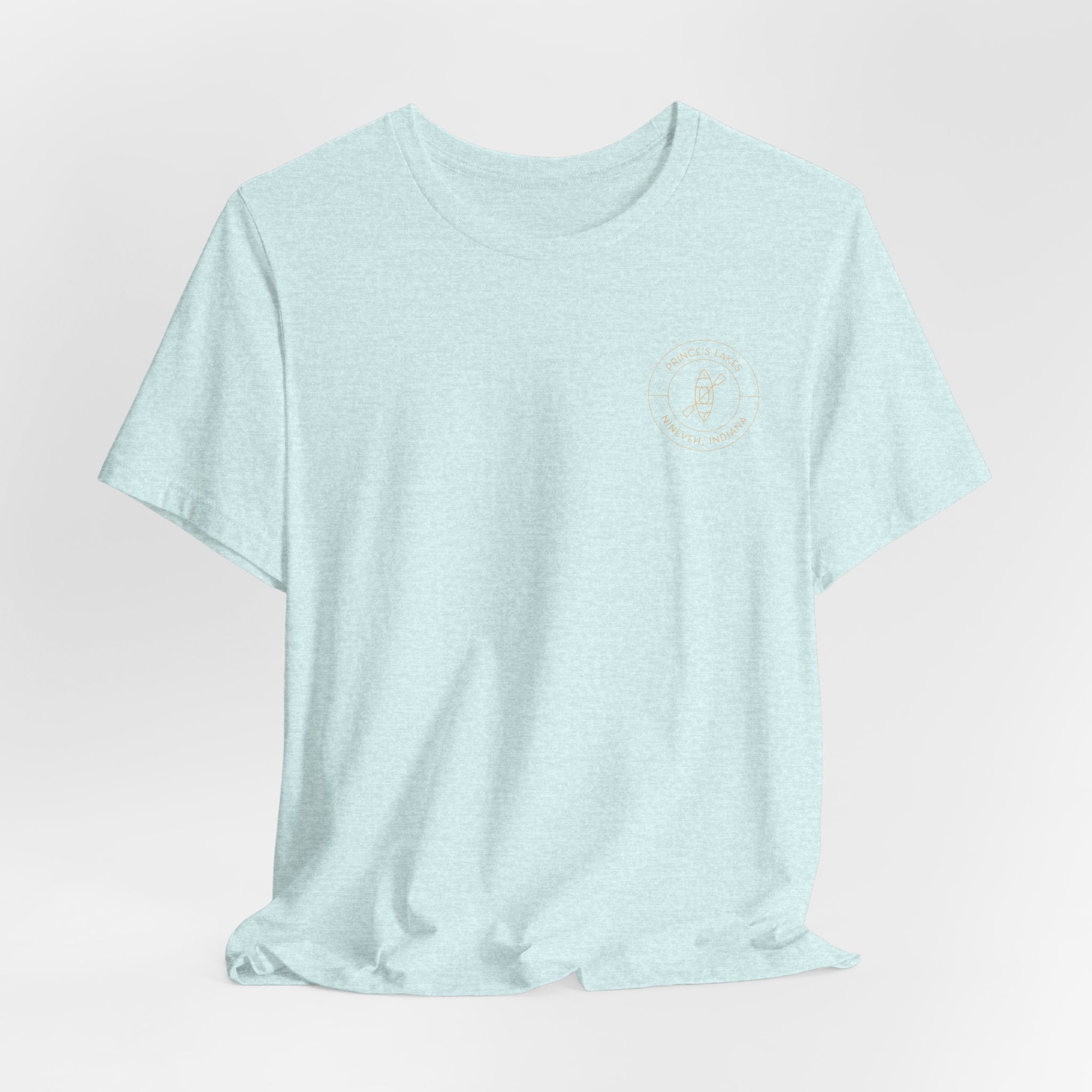 Kayak Pocket & Back Print Prince's Lakes Minimalist Tee —  Short Sleeve Shirt