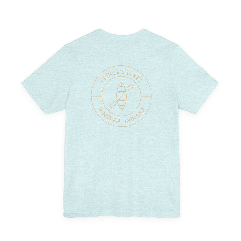 Kayak Pocket & Back Print Prince's Lakes Minimalist Tee —  Short Sleeve Shirt
