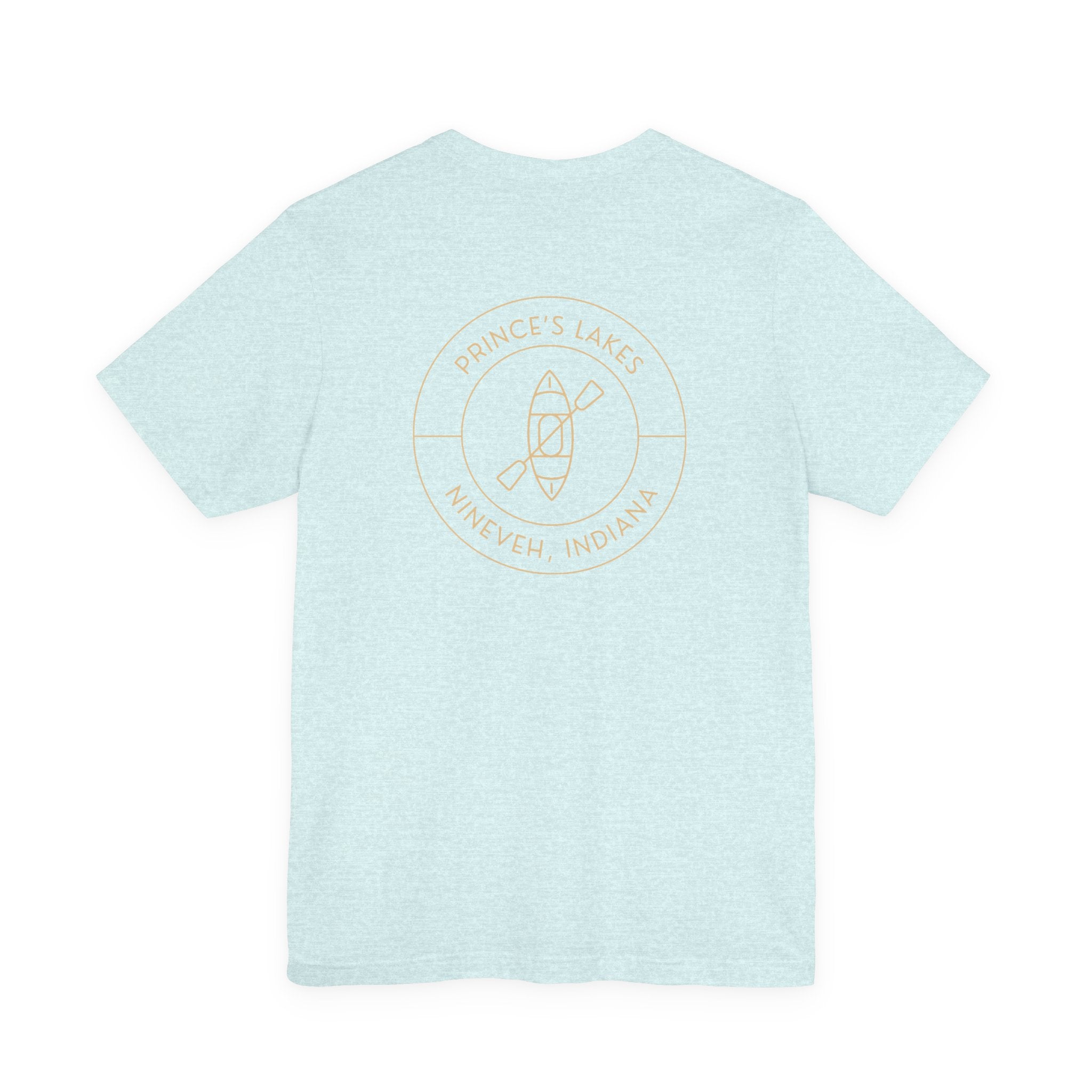 Kayak Pocket & Back Print Prince's Lakes Minimalist Tee —  Short Sleeve Shirt