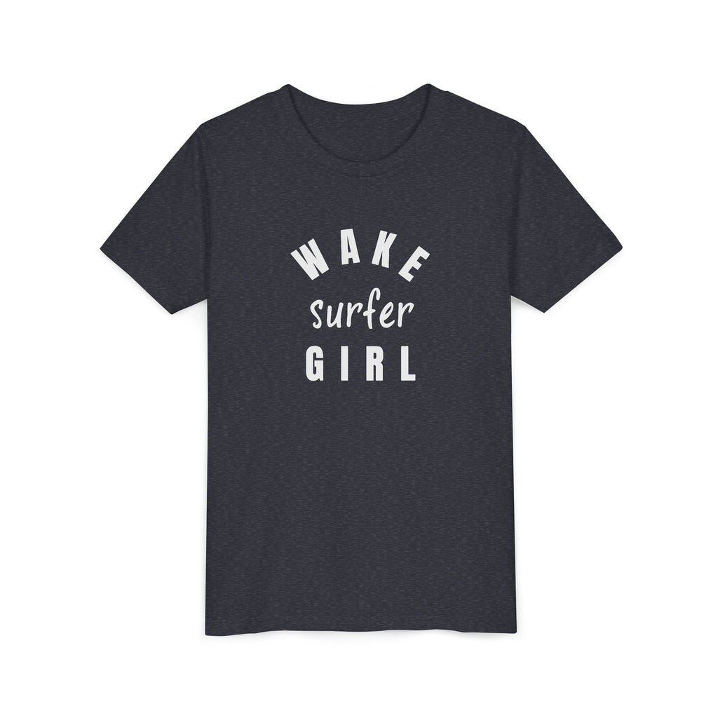 Youth Tee — "Wake Surfer Girl" Graphic Shirt
