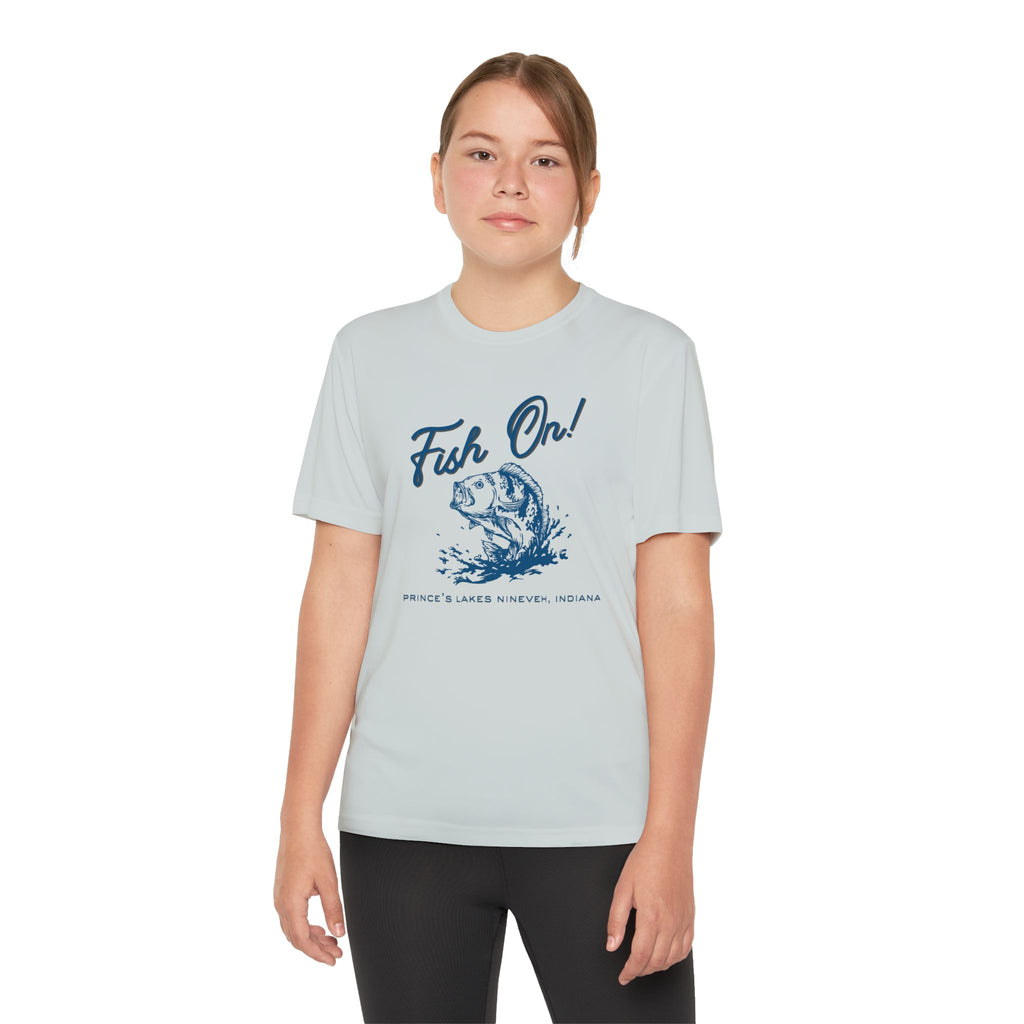 Youth Performance Tee — Prince's Lakes "Fish On!" Graphic T-Shirt