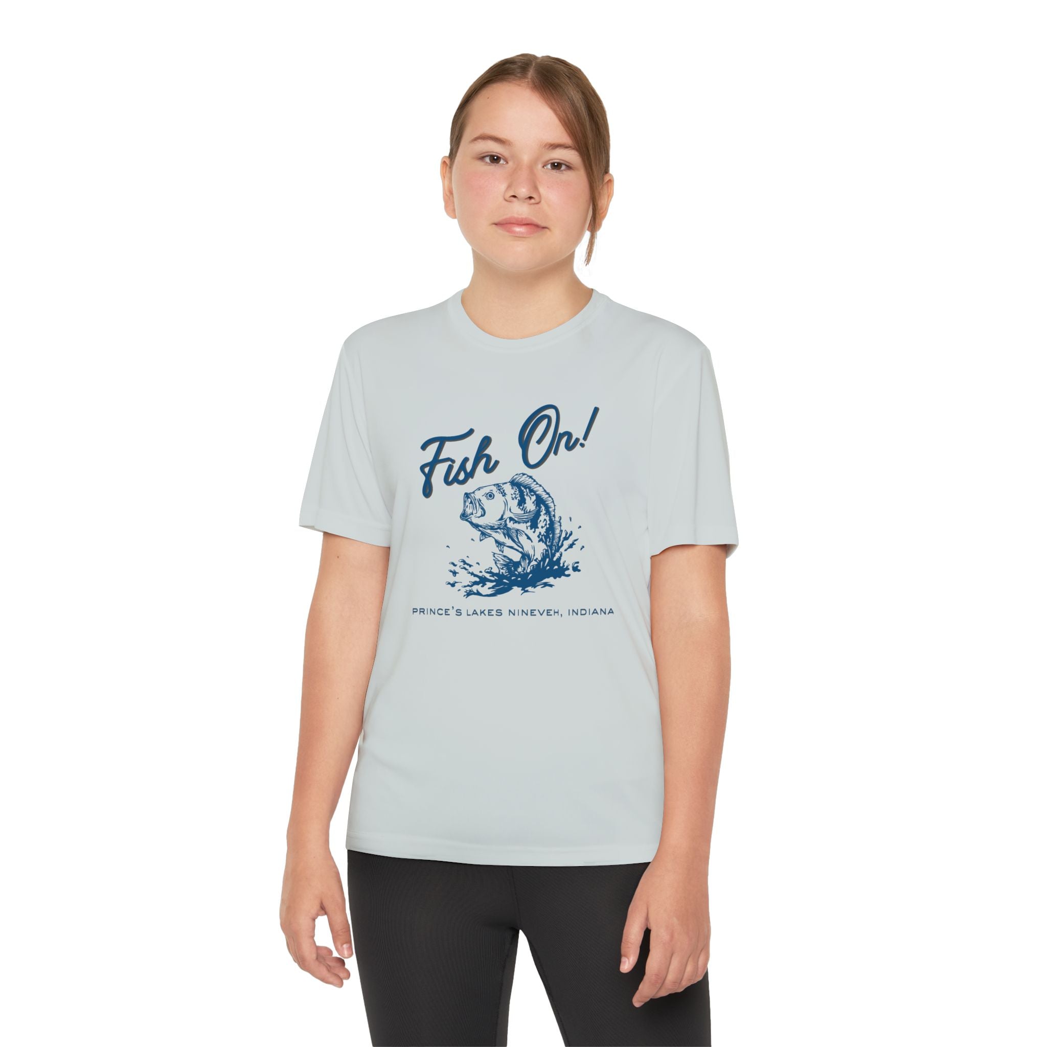 Youth Performance Tee — Prince's Lakes "Fish On!" Graphic T-Shirt