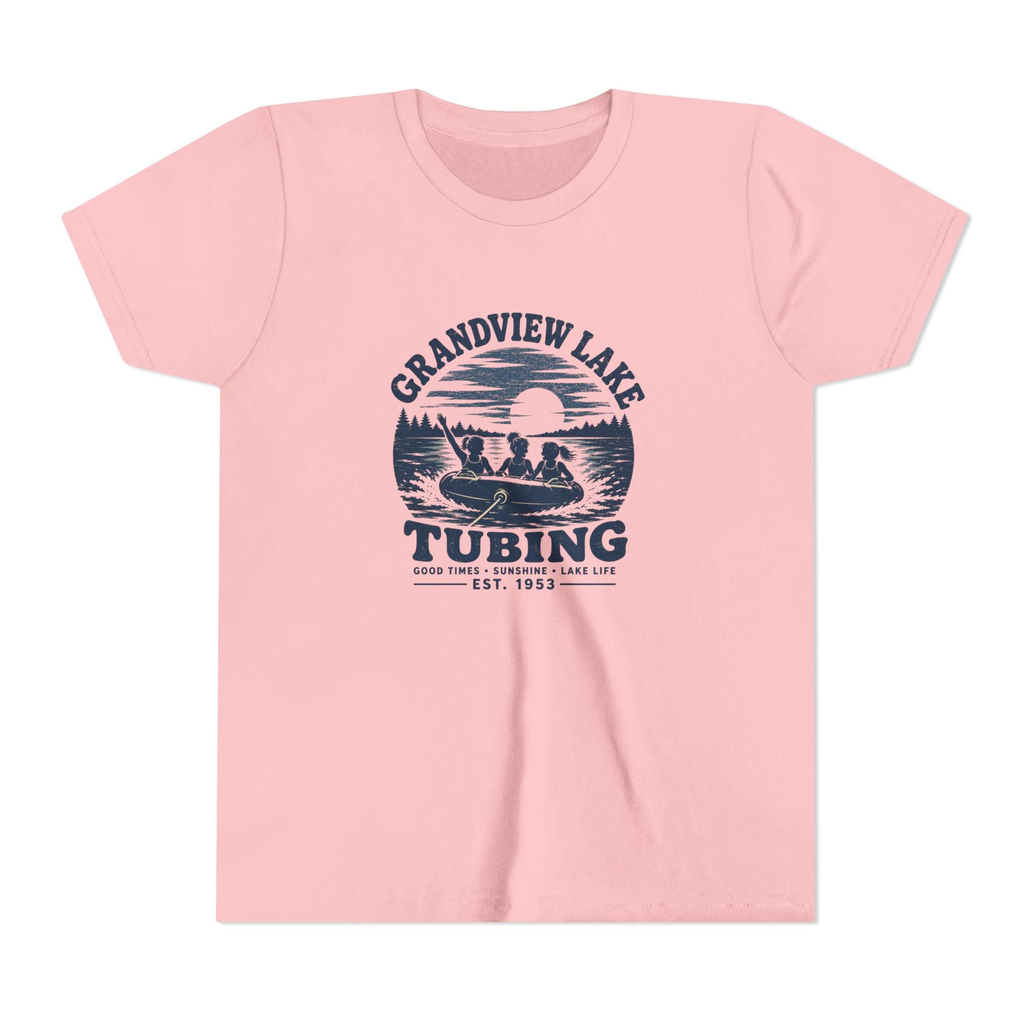 Grandview Lake Tubing Youth Tee – Kids Summer Lake T-Shirt