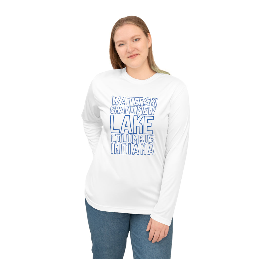 Lake Waterskiing Long Sleeve Shirt – Grandview Lake, Columbus Indiana