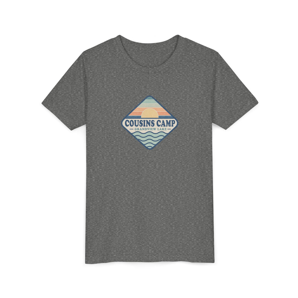 Cousins Camp Youth Tee — Retro Lakeside Summer Camp Kids Shirt
