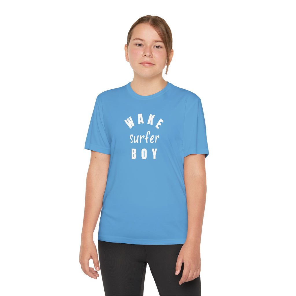Youth Wake Surfer Boy Tee