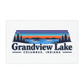 Grandview Lake Car Magnet — Columbus, Indiana Retro Lake Design