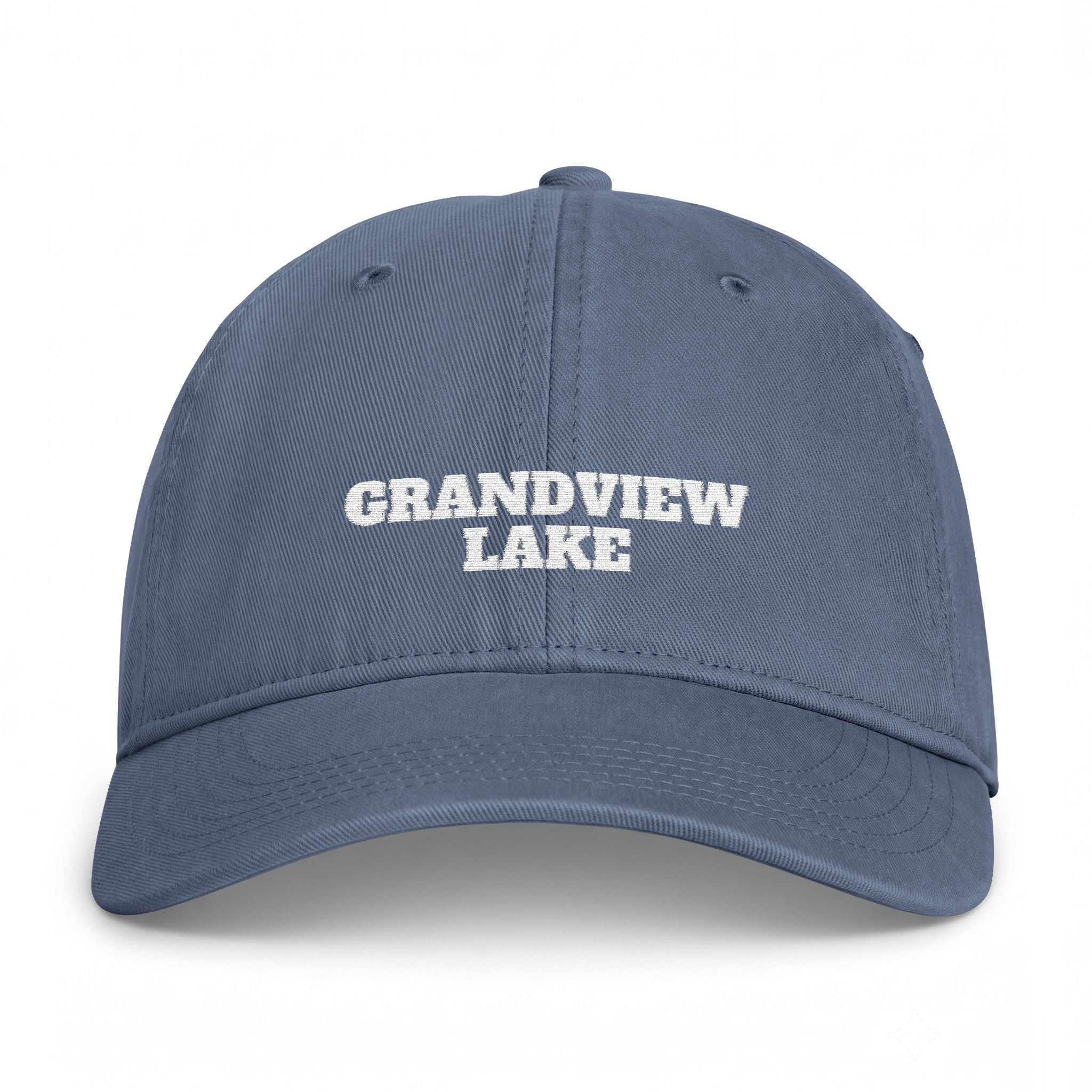 Grandview Lake Coastal Washed Cap — Vintage Beach Dad Hat