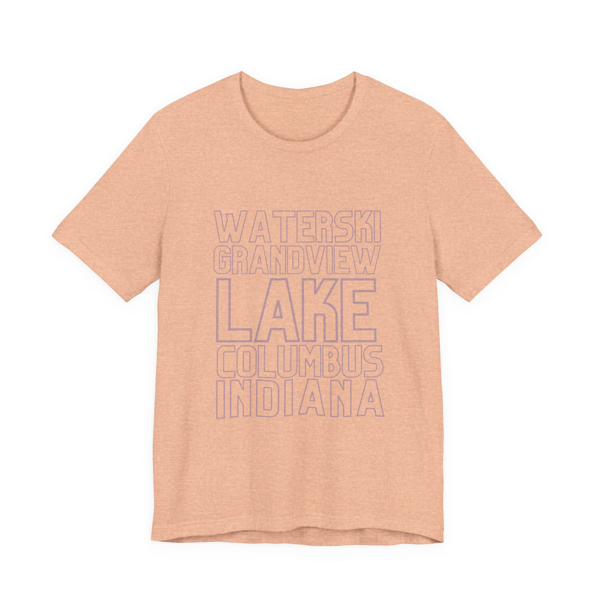 Grandview Lake Columbus Indiana Waterski Tee — Vintage Beach Town T‑Shirt