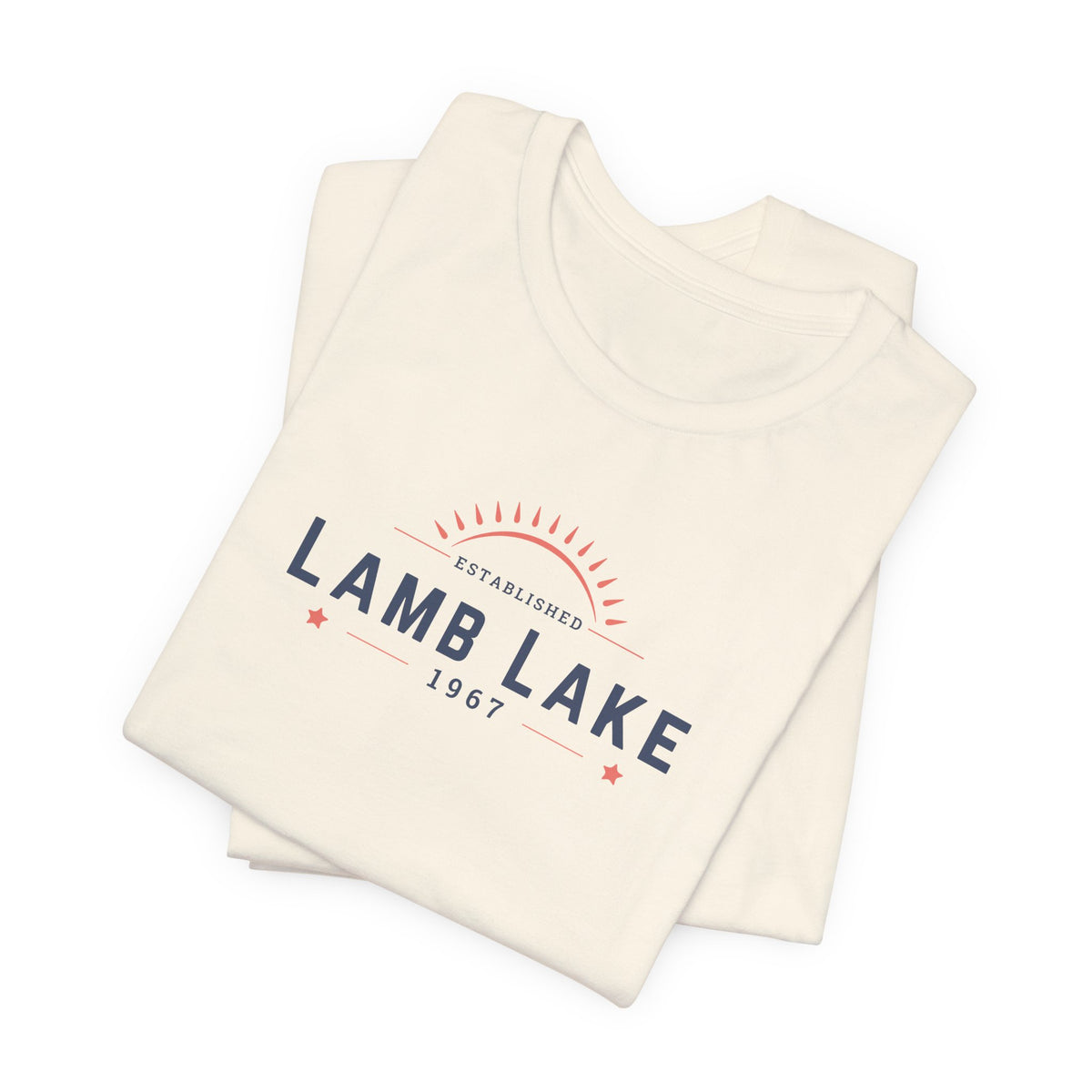 Lamb Lake Tee – Retro Lakeside Graphic T-Shirt
