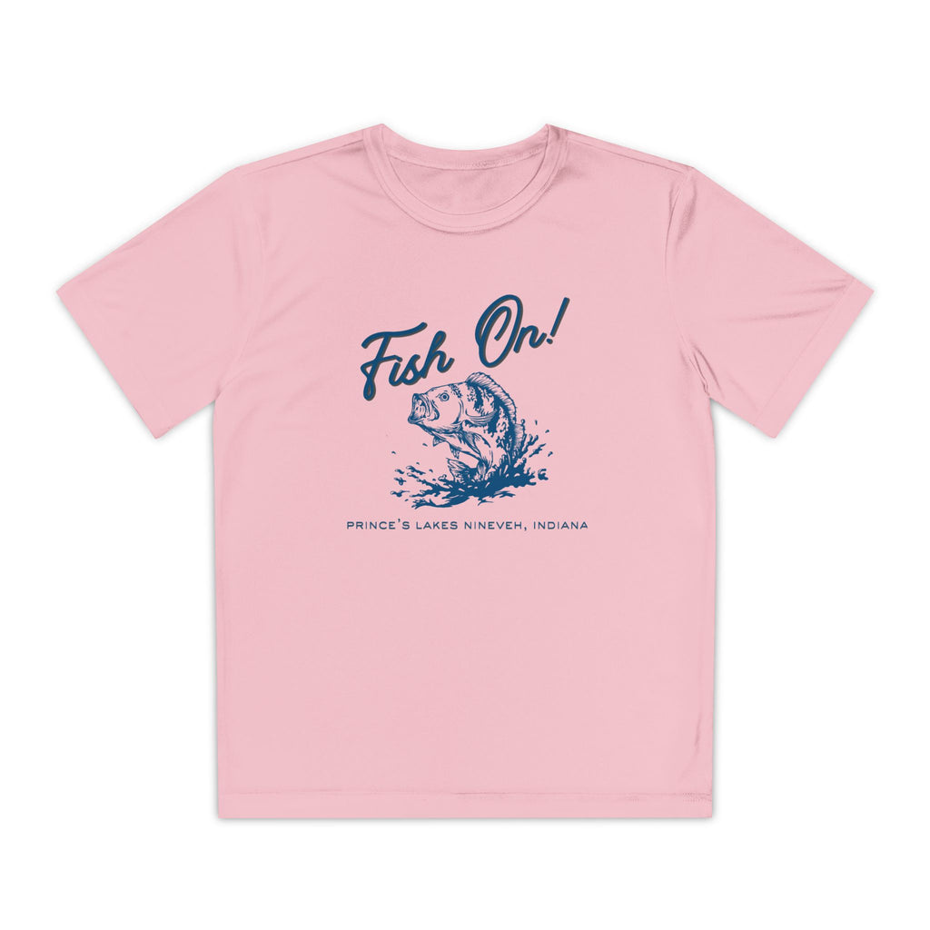 Youth Performance Tee — Prince's Lakes "Fish On!" Graphic T-Shirt