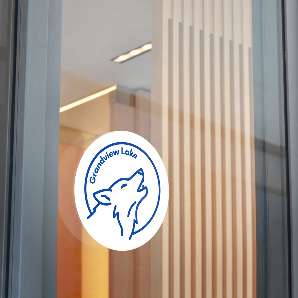 Grandview Lake Full Moon Club Round Vinyl Sticker
