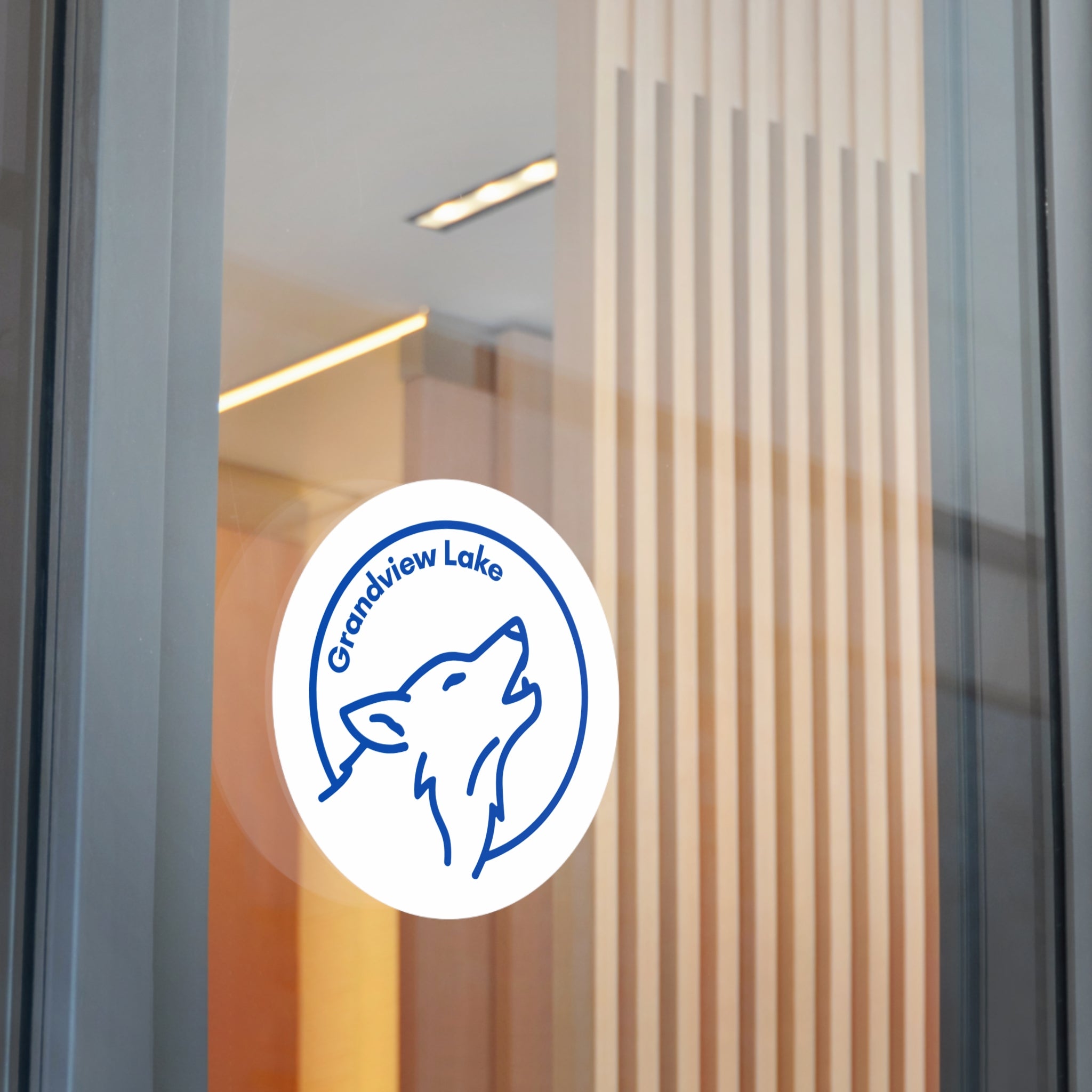 Grandview Lake Full Moon Club Round Vinyl Sticker