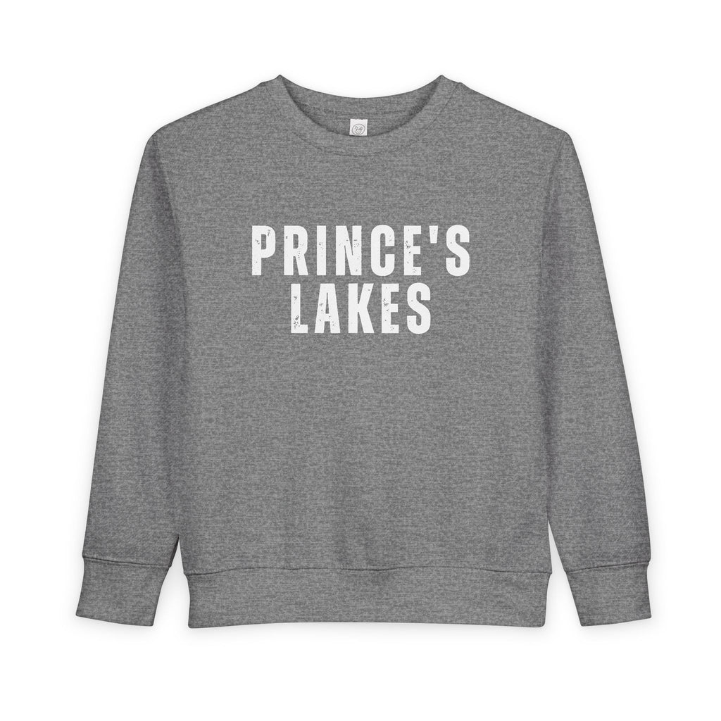 Toddler Sweatshirt - "Prince's Lakes" Retro Camp Logo Kids Pullover