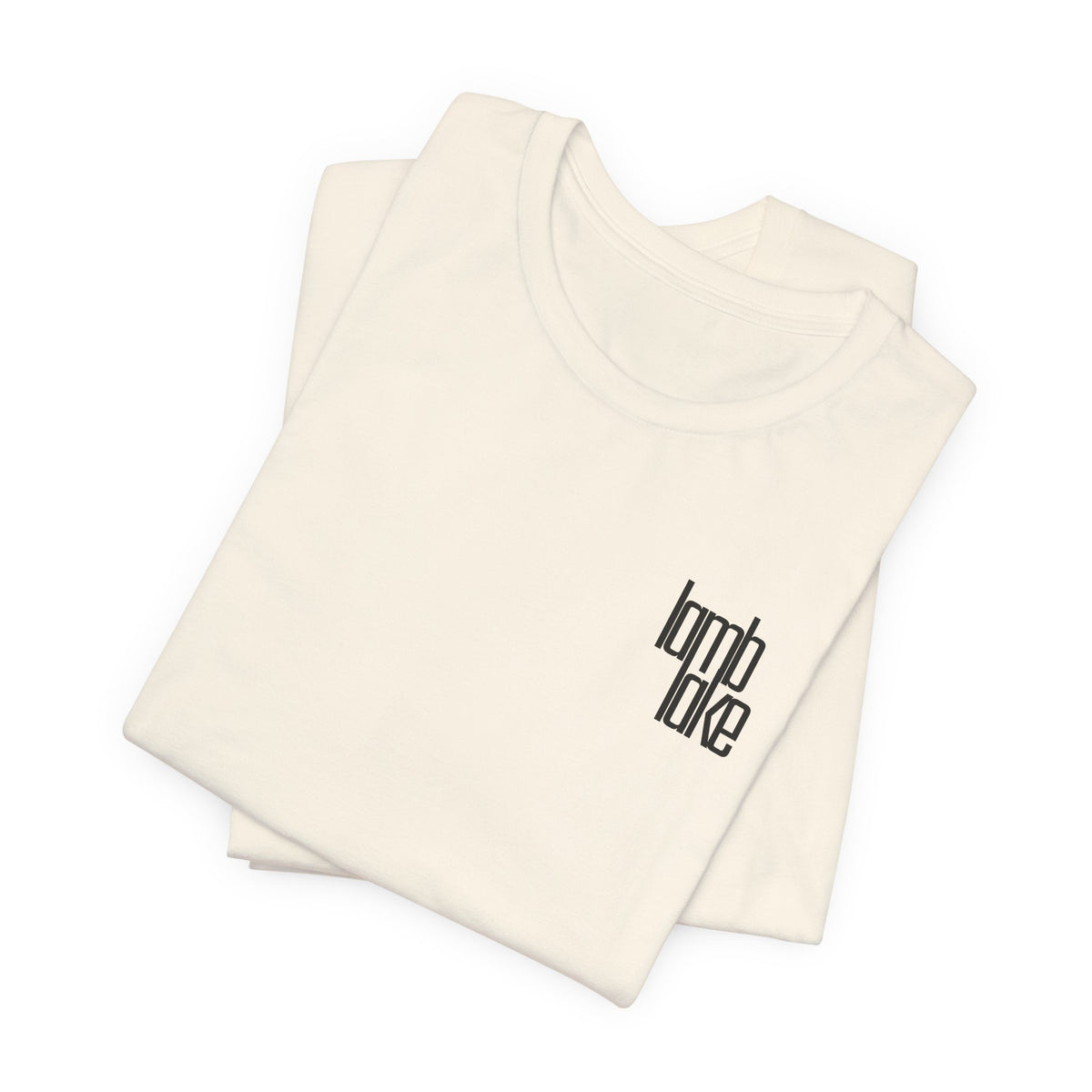 'lamb lake' Graphic Tee —  Minimal Logo T‑Shirt