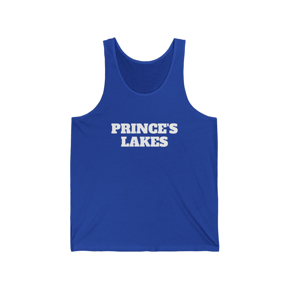 Prince's Lakes Tank Top — Retro Collegiate Graphic Lake Shirt