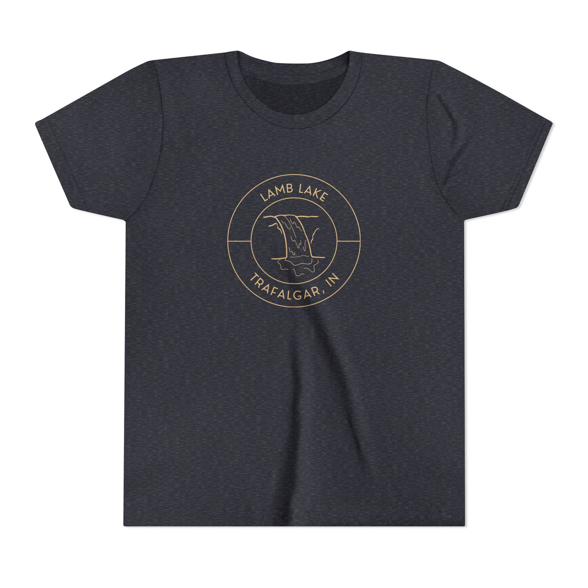 Youth Tee — Lamb Lake Waterfall Emblem