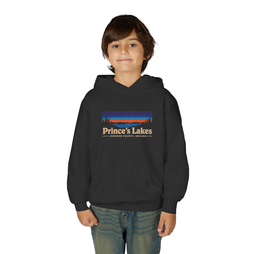 Youth Hoodie - Prince's Lakes Sunset Logo