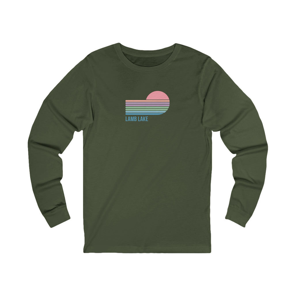 Lamb Lake Retro Sunset Long Sleeve Tee