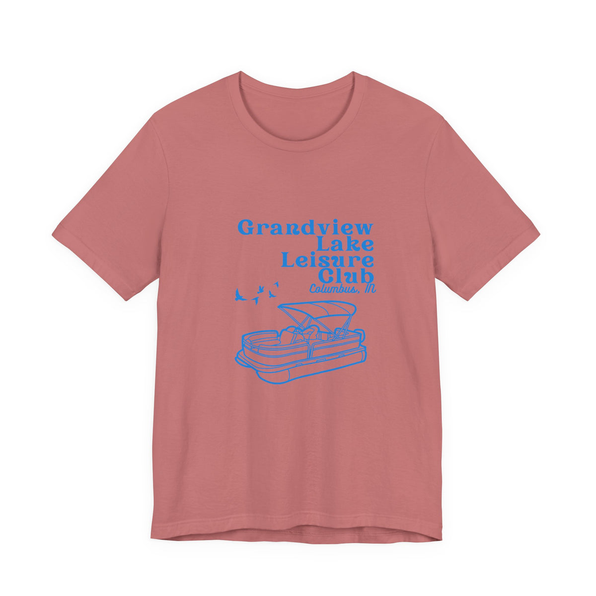 Pontoon Tee – "Grandview Lake Leisure Club" Vintage Boating T-Shirt