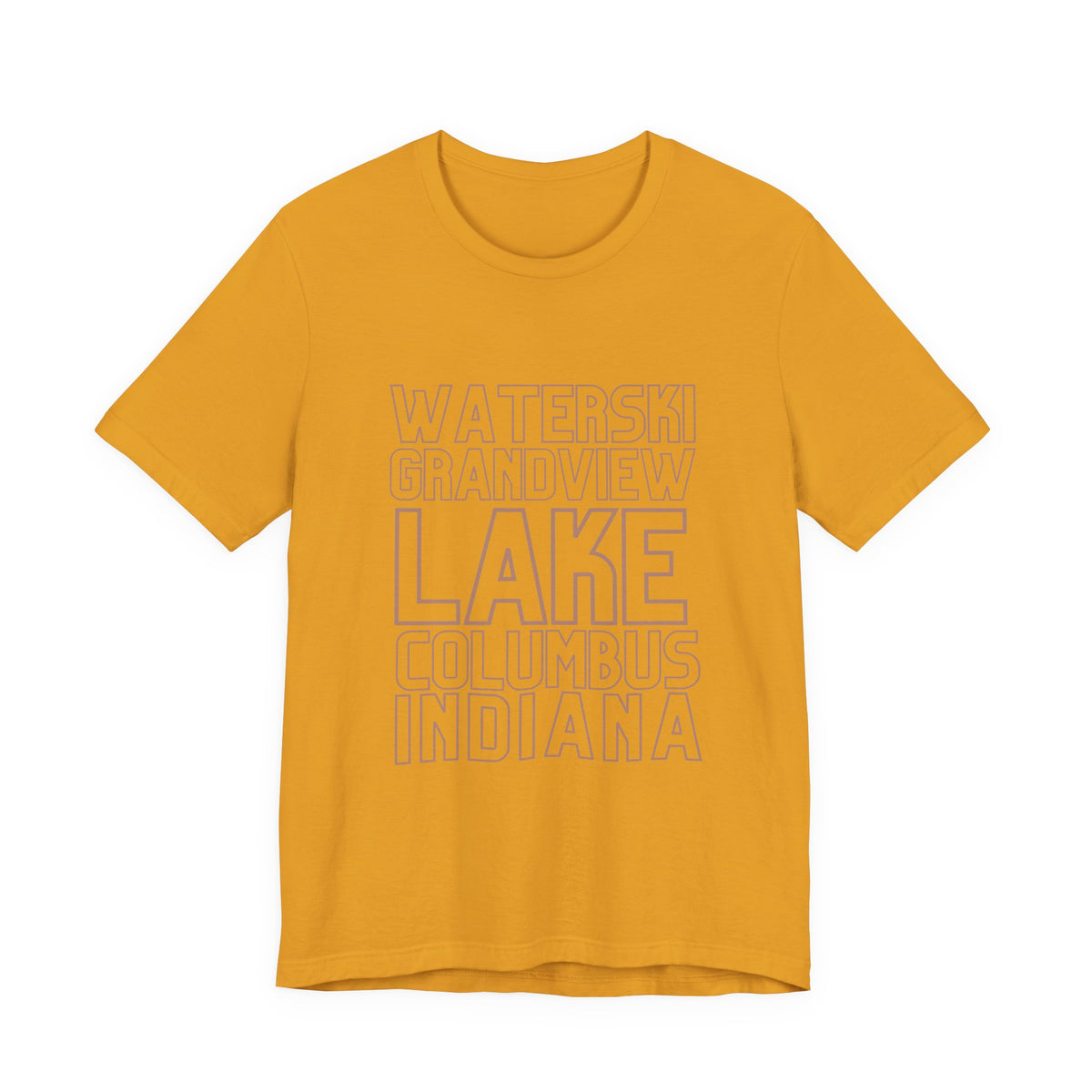Grandview Lake Columbus Indiana Waterski Tee — Vintage Beach Town T‑Shirt