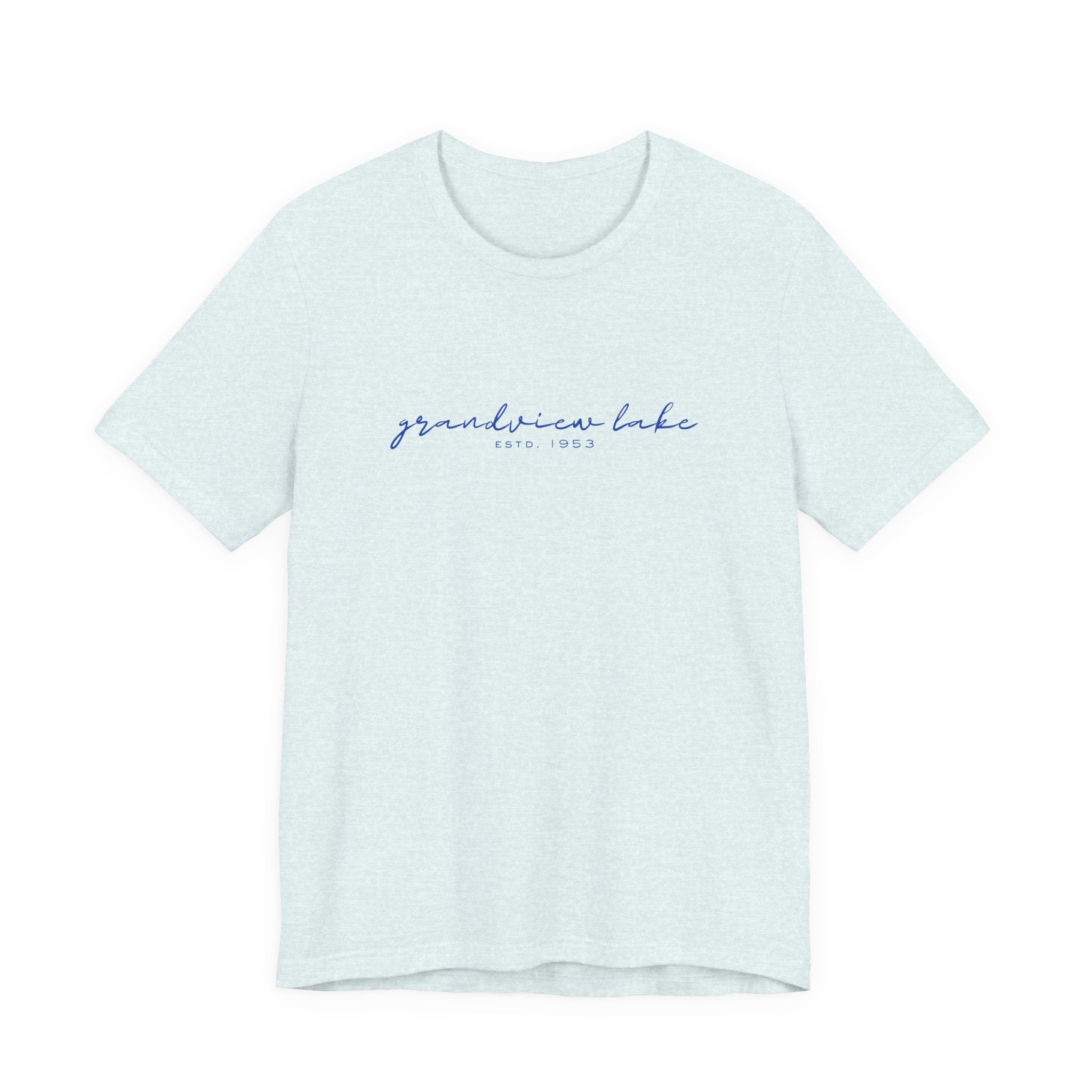 Script "grandview lake" Unisex Jersey Short Sleeve Tee
