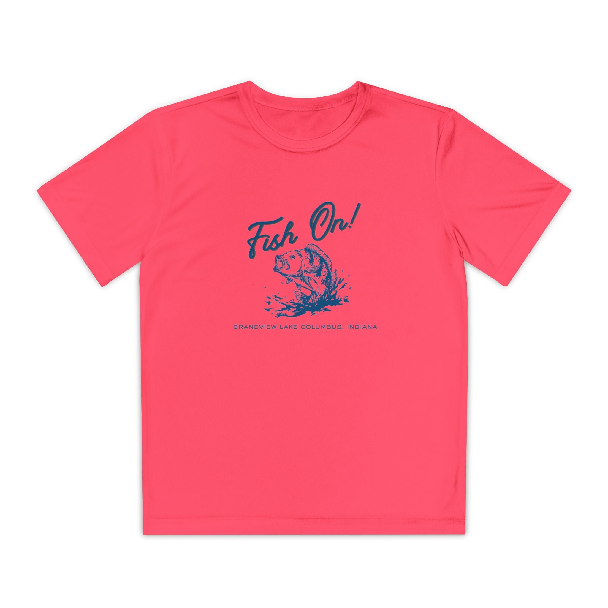 Youth Performance Tee — Grandview Lake "Fish On!" Graphic T-Shirt