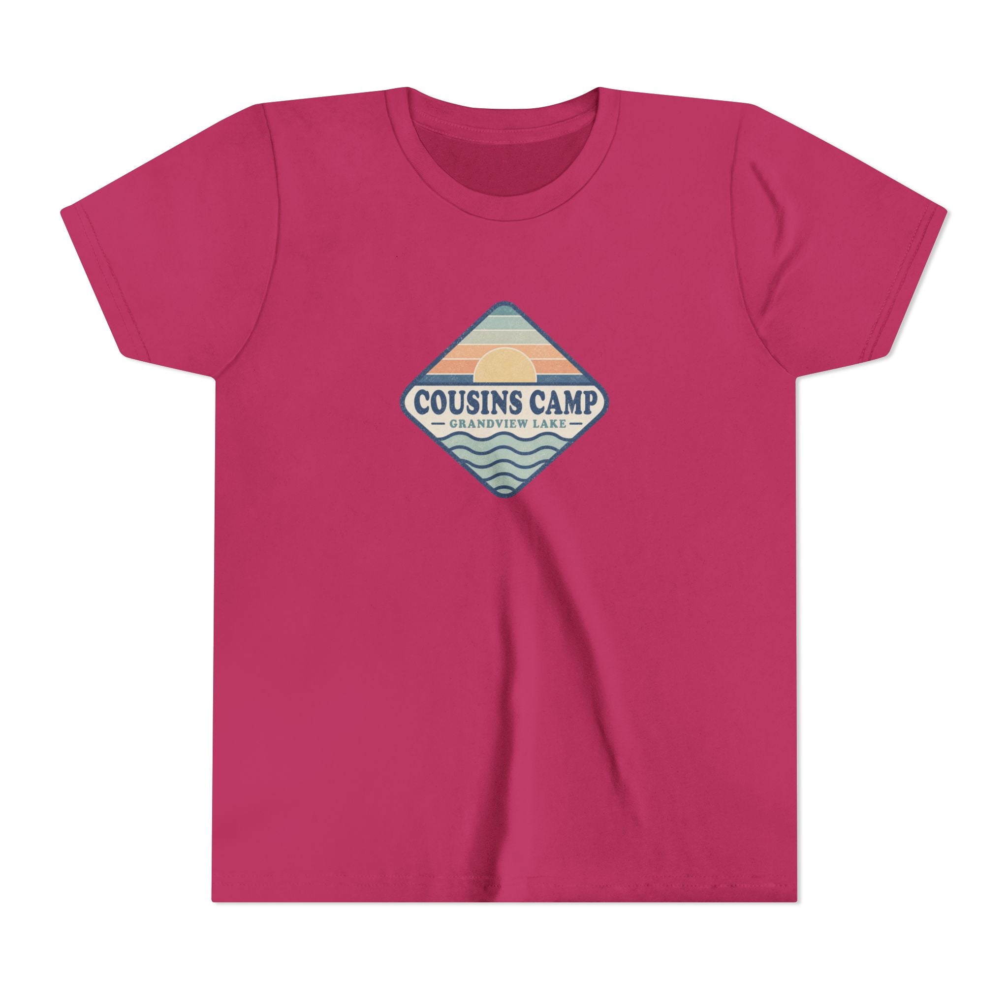 Cousins Camp Youth Tee — Retro Lakeside Summer Camp Kids Shirt