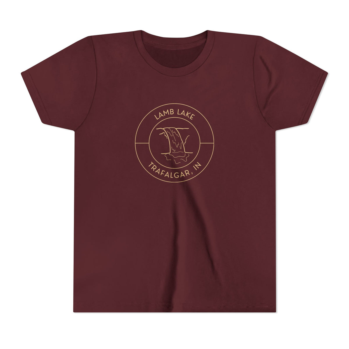 Youth Tee — Lamb Lake Waterfall Emblem