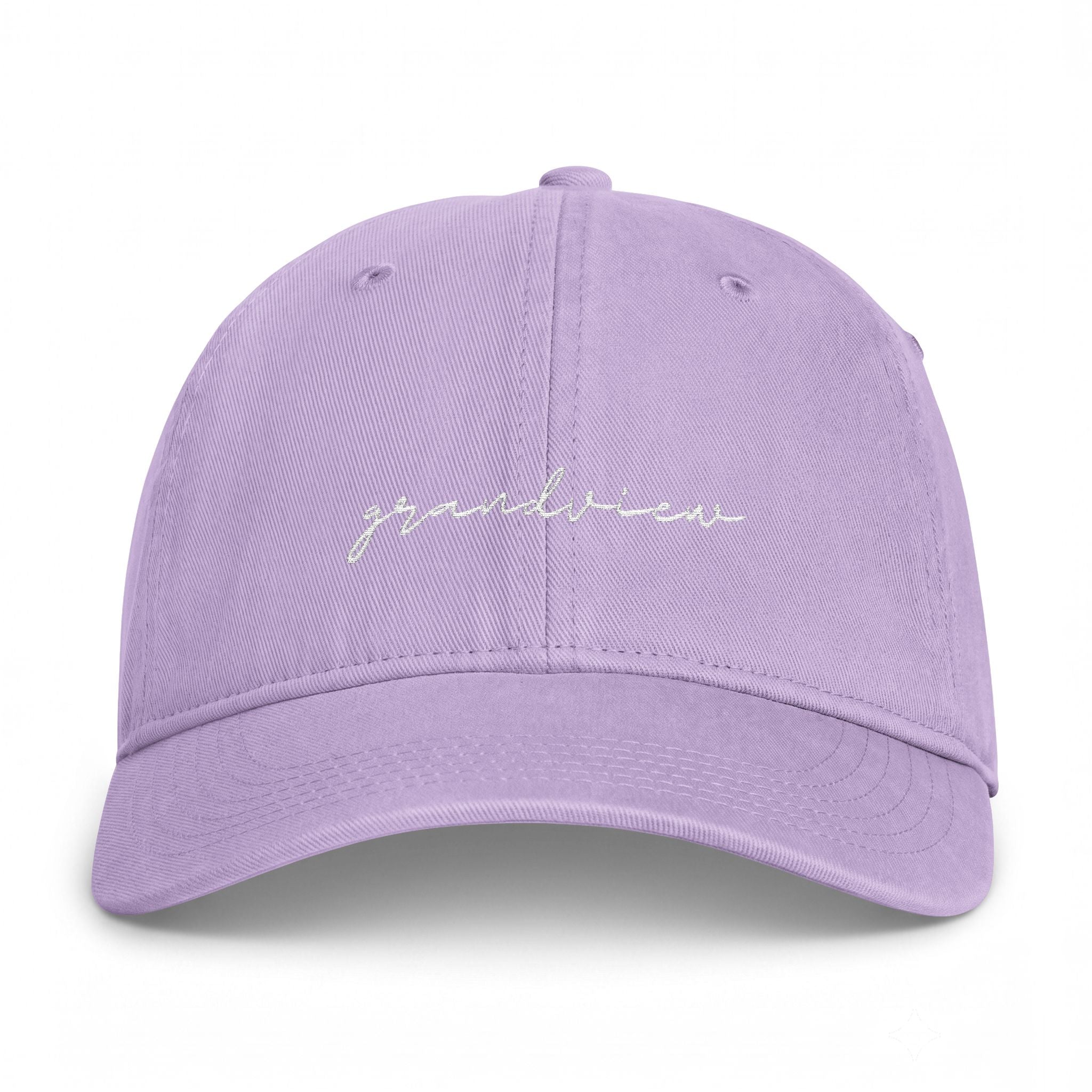 Grandview Script Washed Cap — Coastal Casual Baseball Hat