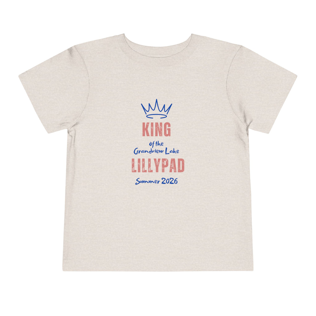 King of the Lillypad Toddler Tee — Grandview Lake Summer 2026'
