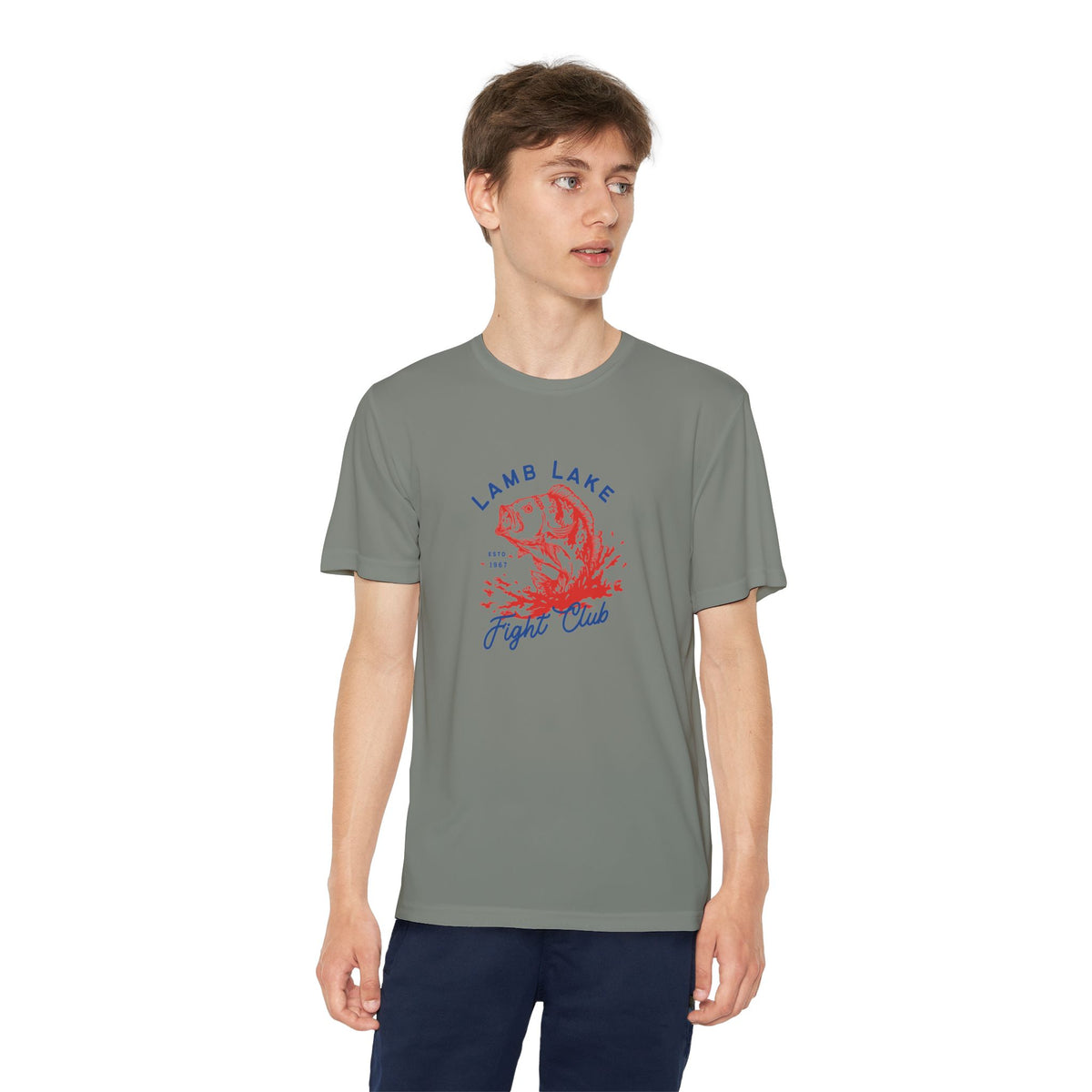 Youth Lamb Lake Fishing T‑Shirt - "Fight Club" Bass Angler Tee
