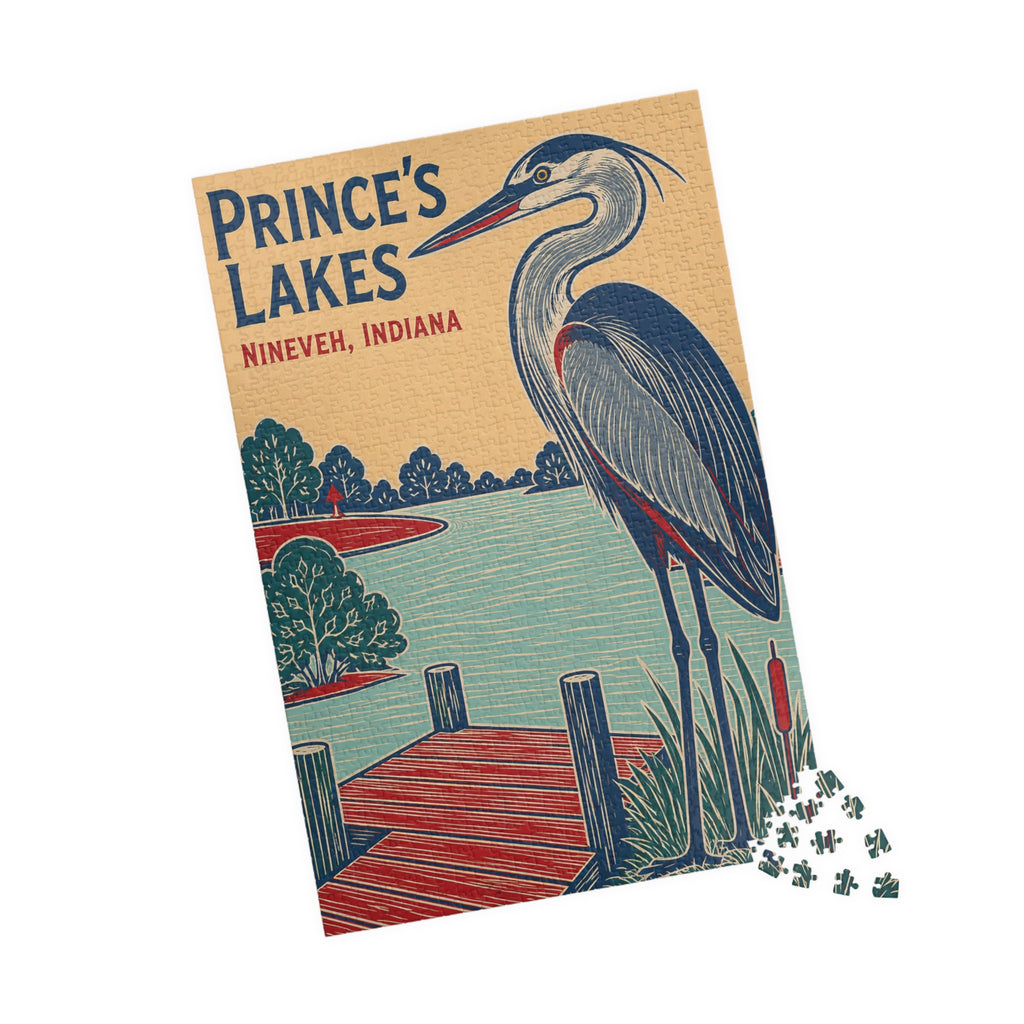 Prince's Lakes Blue Heron Puzzle —  Jigsaw (1014 pcs)