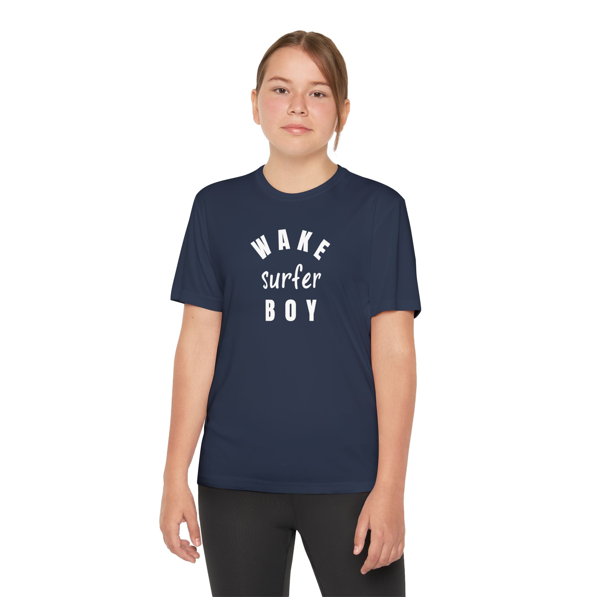 Youth Wake Surfer Boy Tee