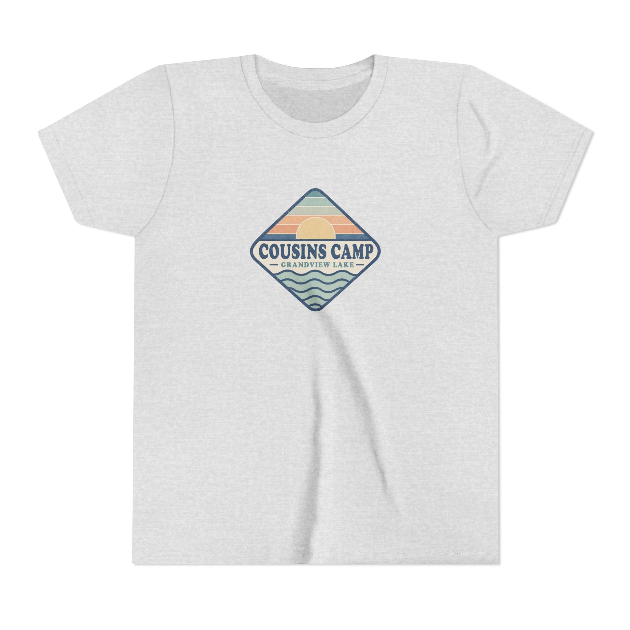 Cousins Camp Youth Tee — Retro Lakeside Summer Camp Kids Shirt