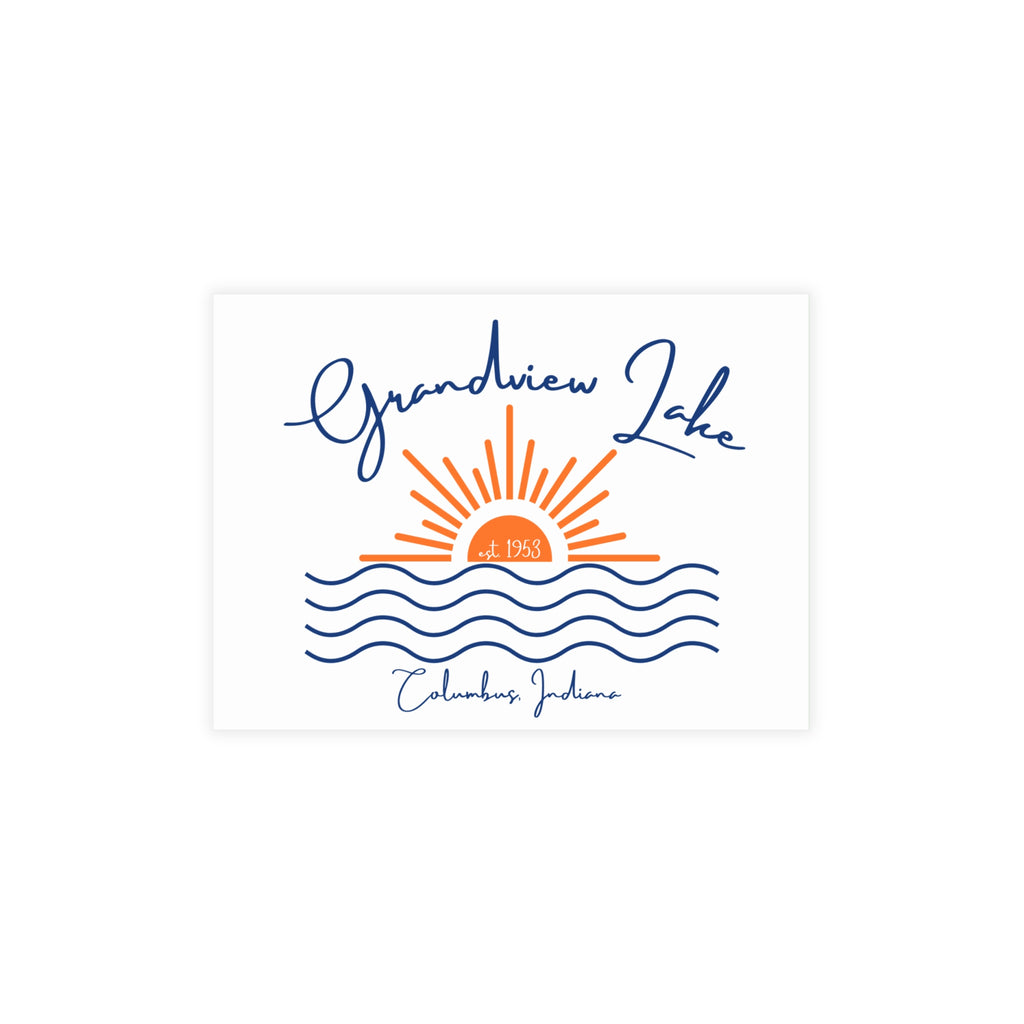 Postcard Bundles (envelopes not included) - Grandview Lake Script Sunset over Water