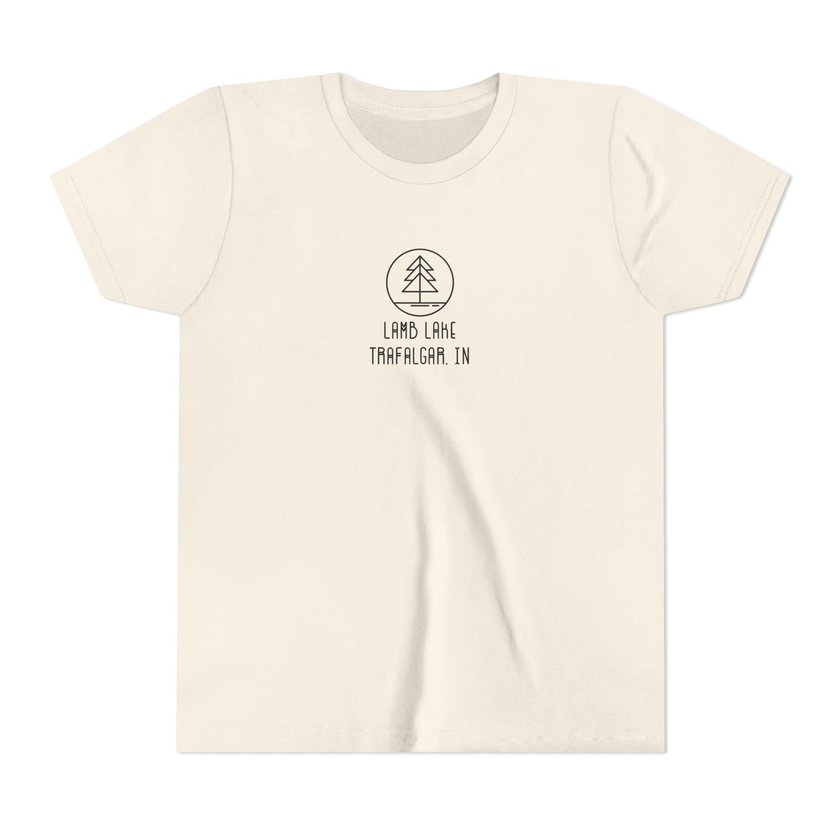 Youth Tee — 'Lamb Lake' Retro Camp Kids T-Shirt