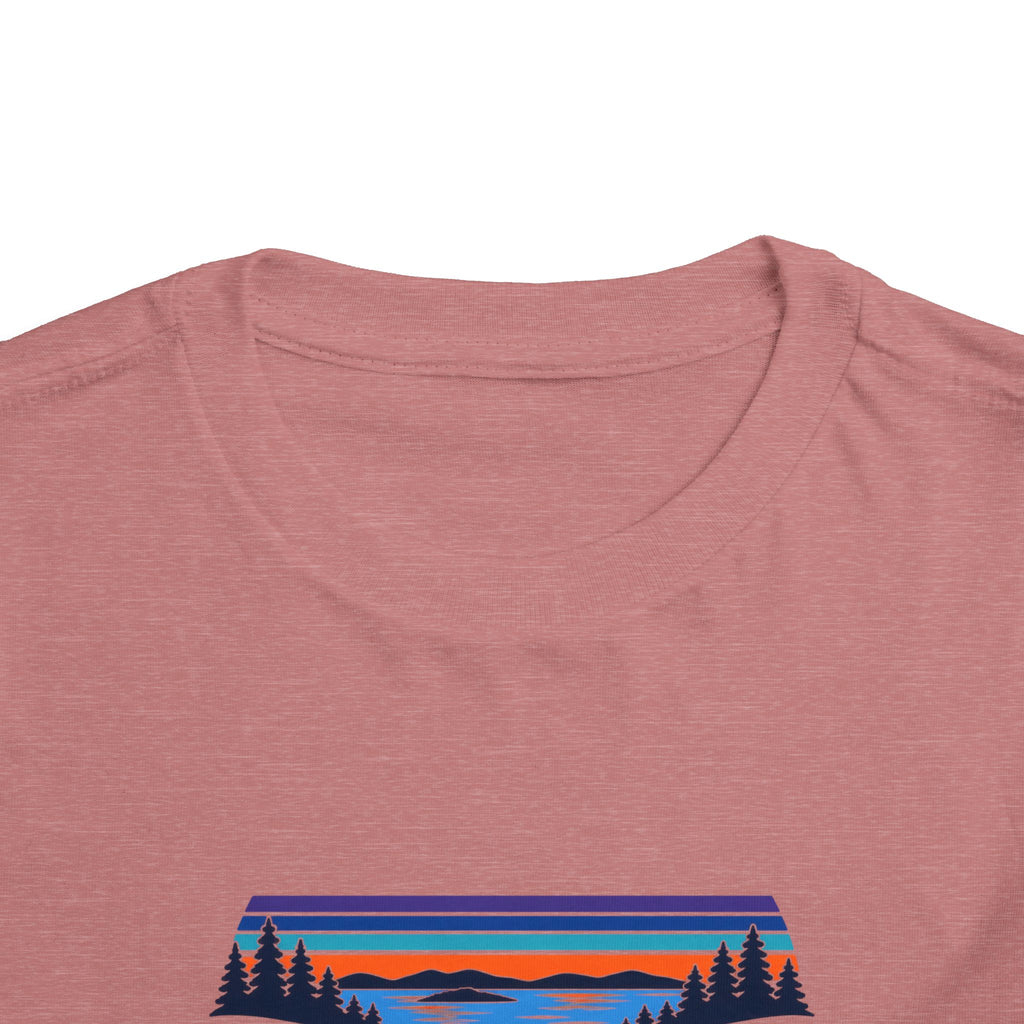 Toddler Tee - "Grandview Lake" Retro Sunset Graphic