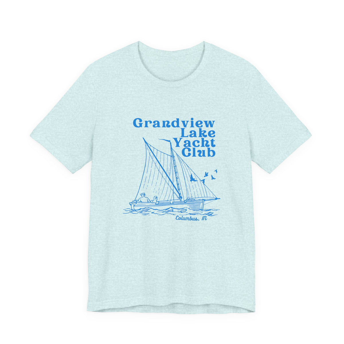 Sailboat Tee – "Grandview Lake Yacht Club" Vintage Boating T-Shirt