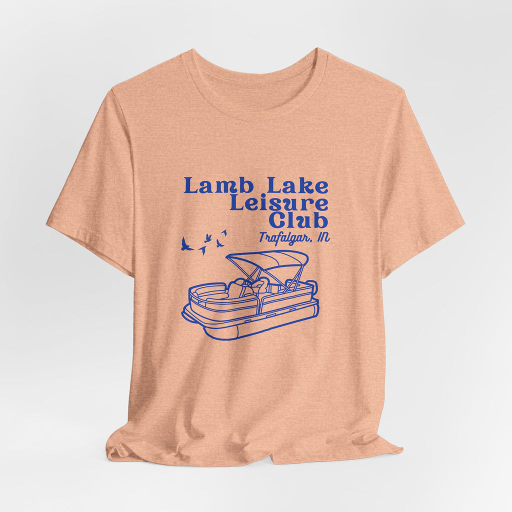 Pontoon Tee – "Lamb Lake Leisure Club" Vintage Boating T-Shirt