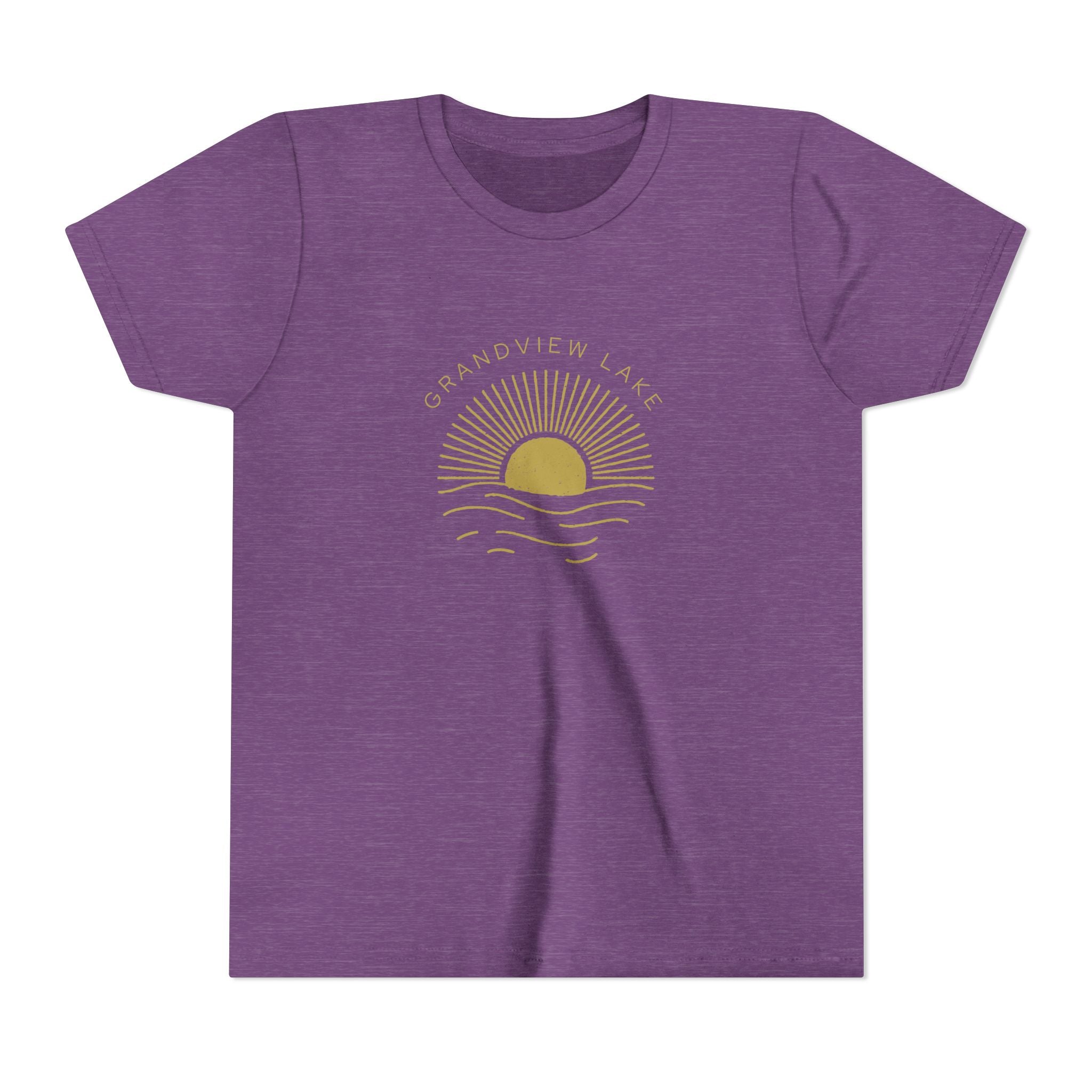 Youth Tee — 'Grandview Lake' Golden Hour Sunset Kids T-Shirt