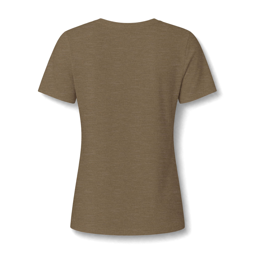 Grandview Lake Women's V-Neck Tee — Sunset Lake Graphic