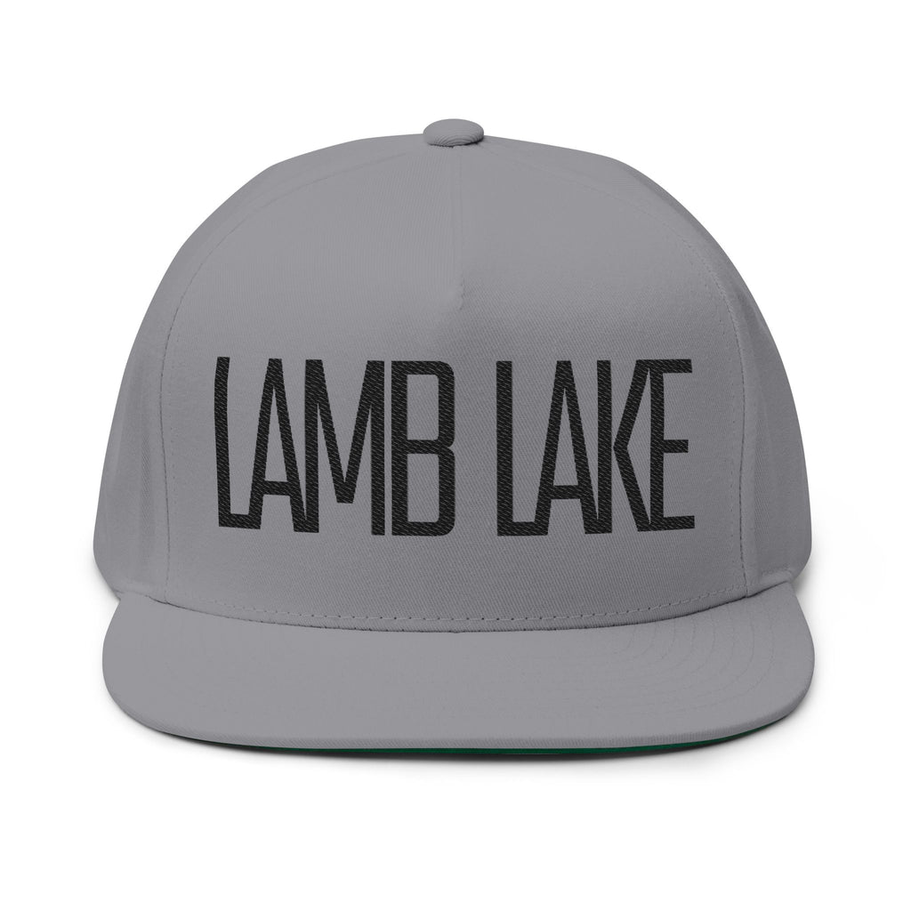 LAMB LAKE Embroidered Flat Bill Cap