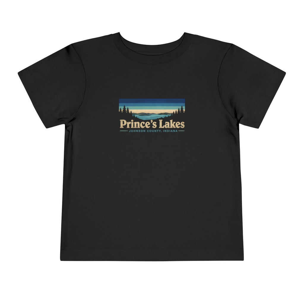 Toddler Tee - "Prince's Lakes" Retro Sunset Graphic