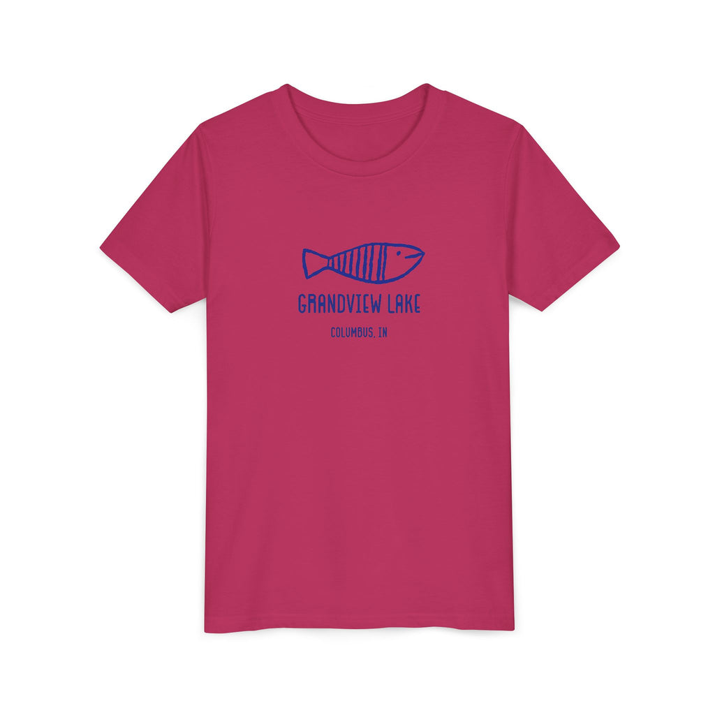 Youth Tee — 'Grandview Lake' Retro Fish Kids T-Shirt