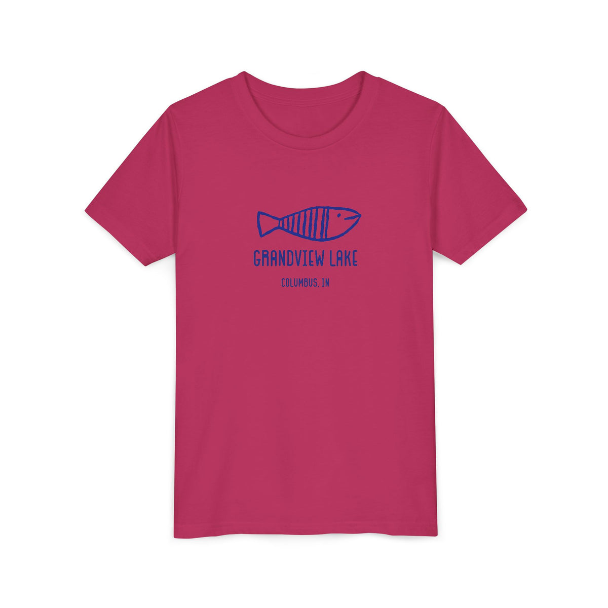 Youth Tee — 'Grandview Lake' Retro Fish Kids T-Shirt