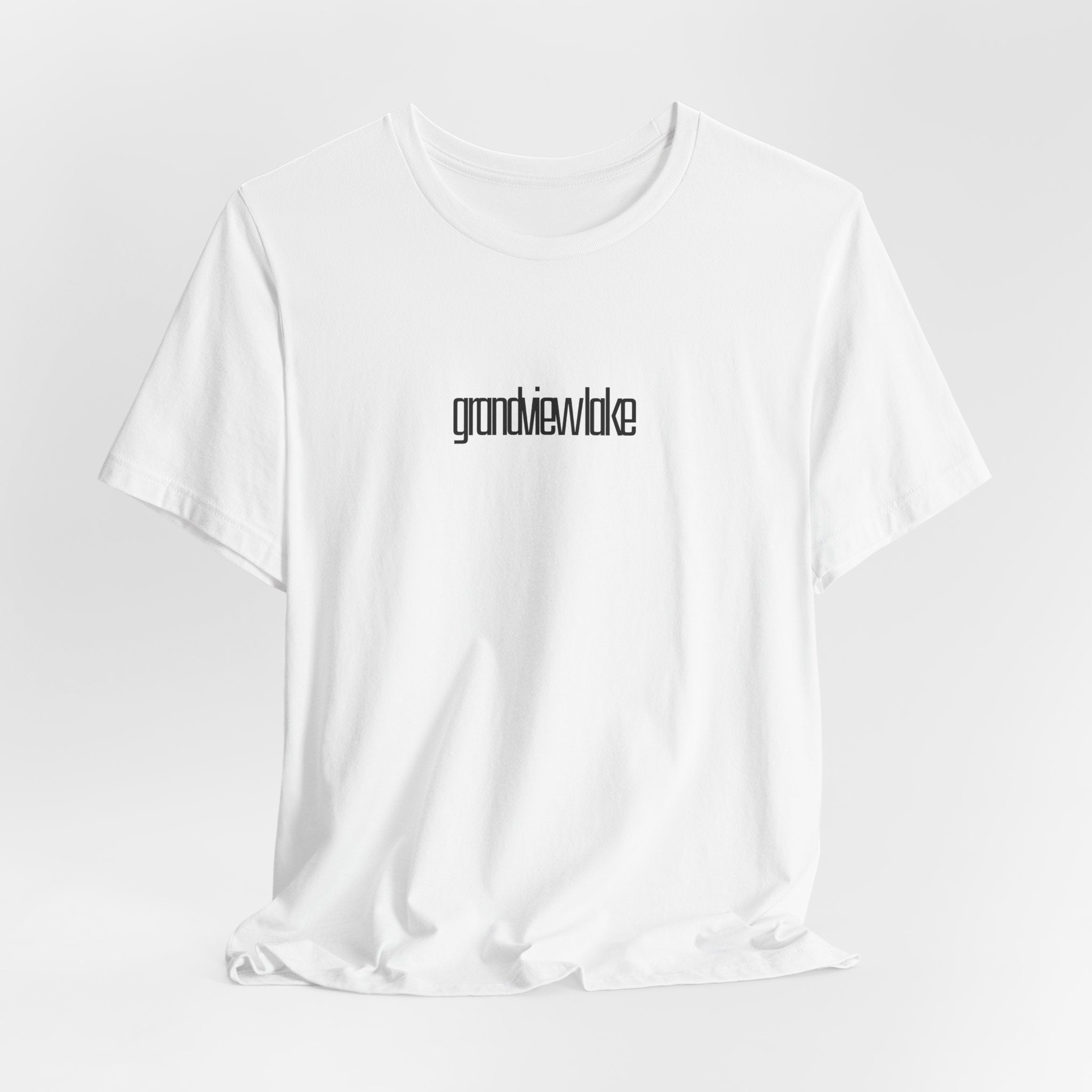 'grandview lake' Graphic Tee —  Minimal Logo T‑Shirt